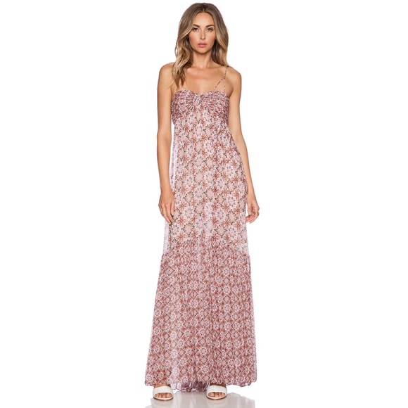 Rachel Zoe - Miriel Empire Maxi Dress in Terra Cotta - Picture 1 of 6